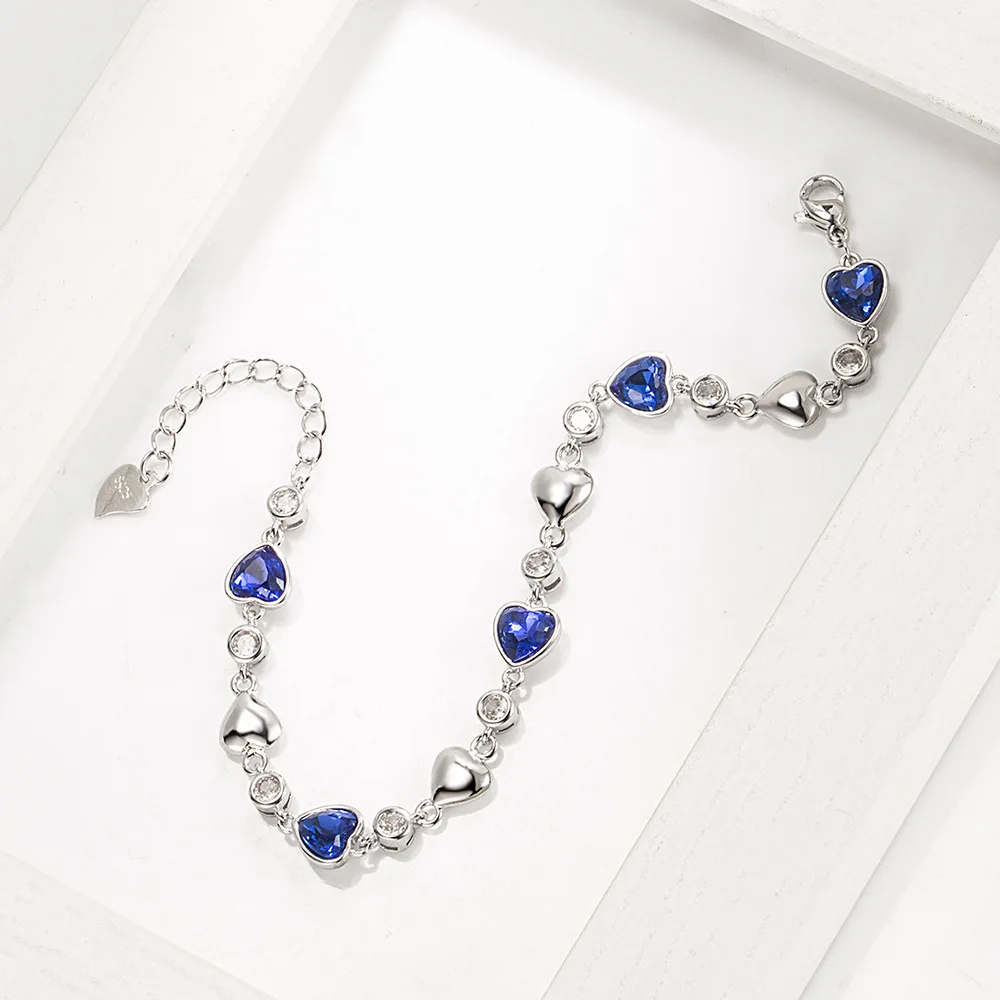 4mm/6mm stainless steel zircon Love bracelet main image 0
