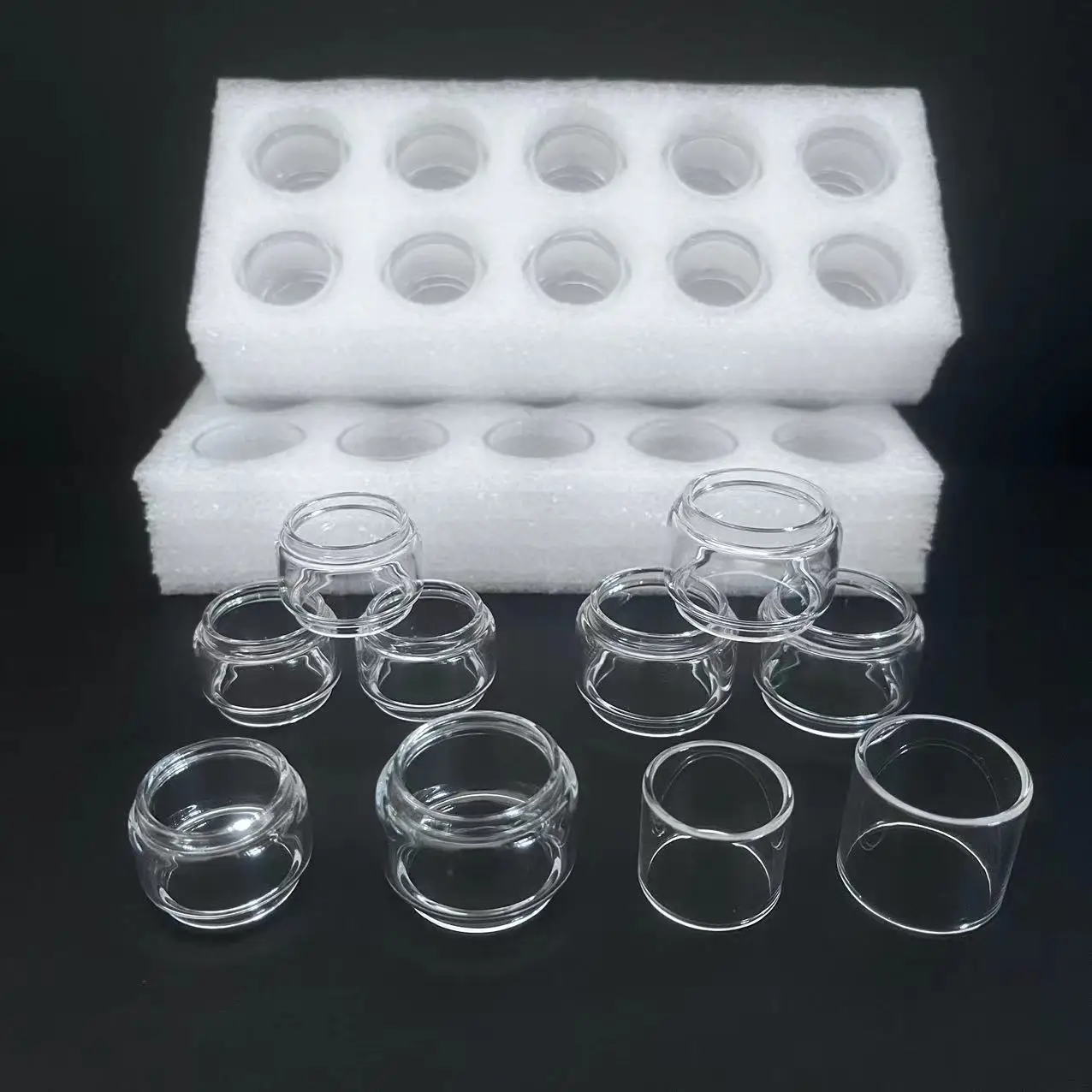 30 Pezzi Di Ricambio Bubble Fat Glass Tube Tank Per Sky Solo Plus Sky Solo Luxe Ii 2 Luxe Skrr-S Mini Gen S Crystal Mini Glass