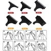 Kemei 6Pcs/Set Original KM-5090 Hair Clipper Limit Comb Guide Attachment Size Barber Replacement 1/2/3/6/9/12mm 6