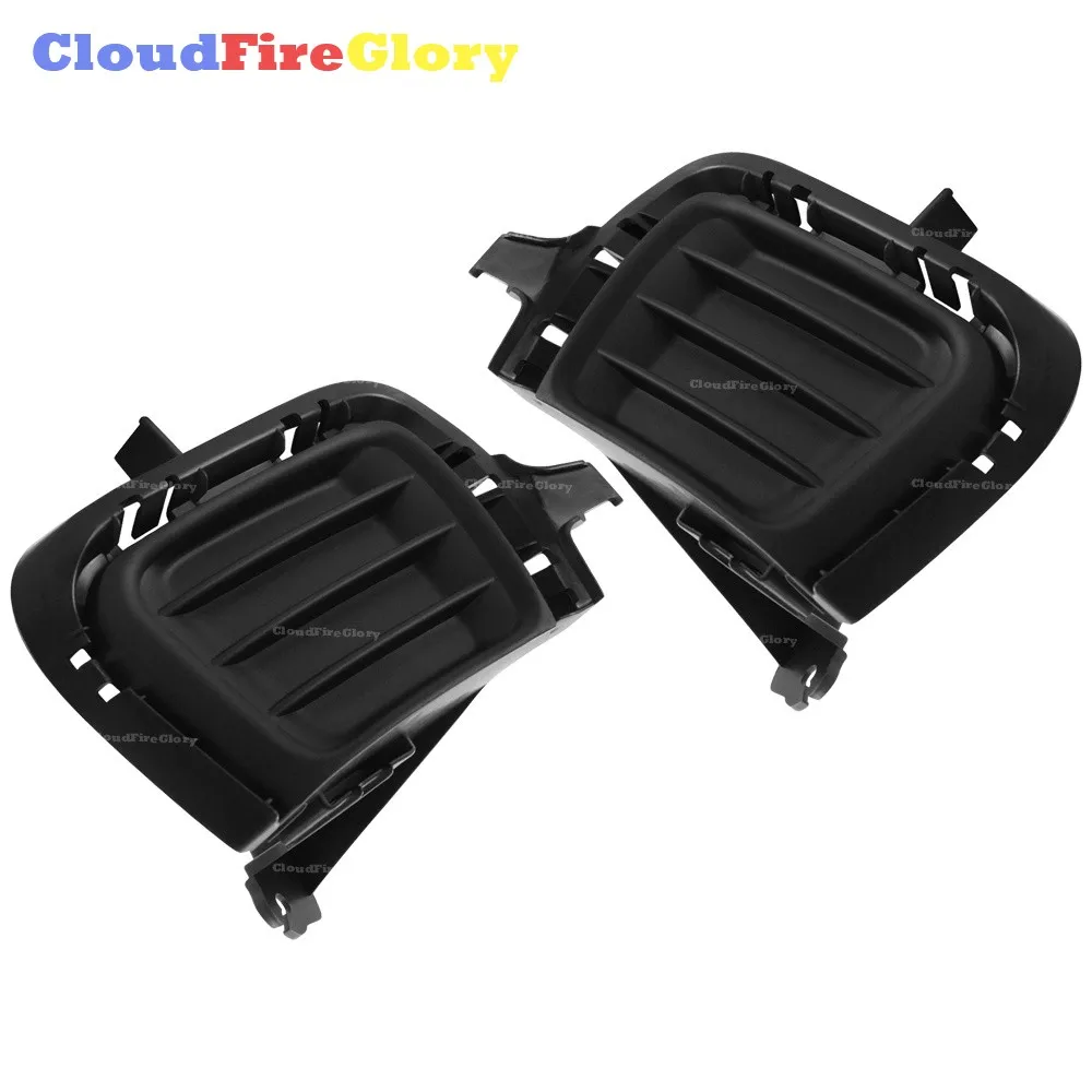 

For Toyota Prius C 2012 2013 2014 Pair Front Left Right Bumper Grille Fog Light Lamp Cover Plastic Black 81482-52370 81481-52440