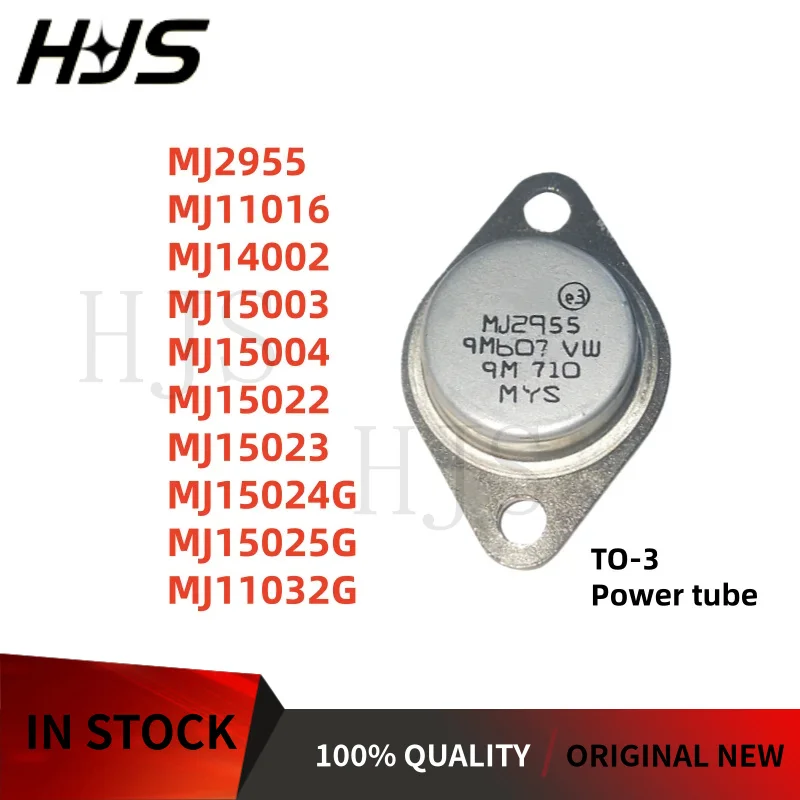 High-Quality TO-3 Power Transistor Assortment Pack - 5 Pieces, New & In Stock