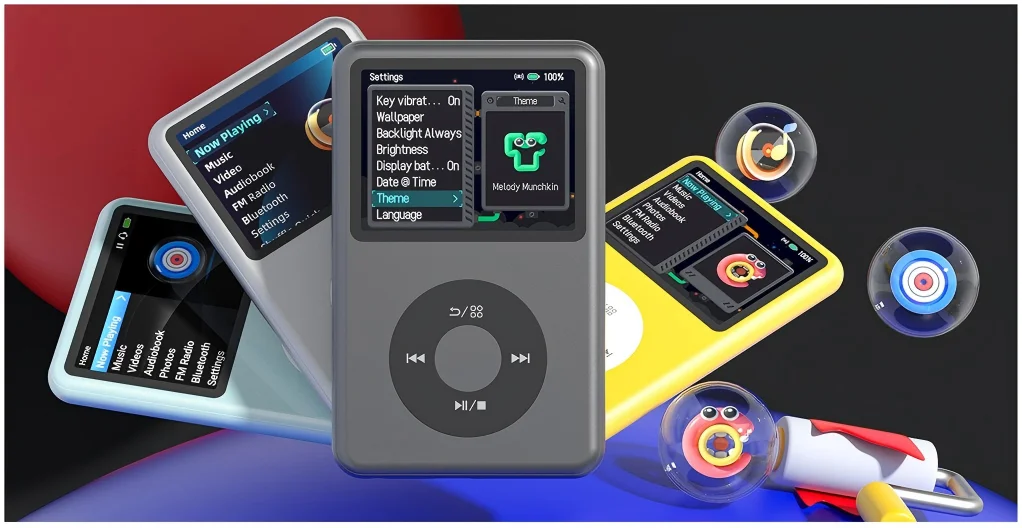INNIOASIS Y1 128GB Portable MP3 Player Bluetooth, Touch Key Walkman with Video Radio - iPod Classic HiFi Music Player