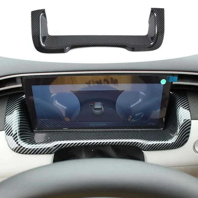 For Hyundai Tucson NX4 202122 Car Instrument Display Dashboard Panel Frame Carbon Texture