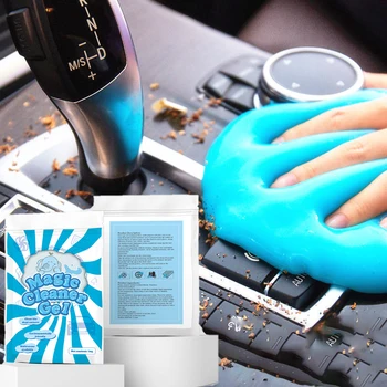 Car Cleaning Gel Soft Glue Car Air Outlet Vacuum Mud Multi-function Keyboard Gap Cleaning Mud Car Gap Dust Dirt Cleaner Soft Gel 1