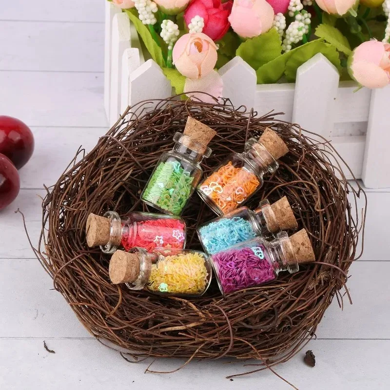 10/100Pcs Mini glass bottles mini glass bottles with Cork Stopper Message Bottles for Wedding Birthday Party Decoration DIY Jars Vials Gifts