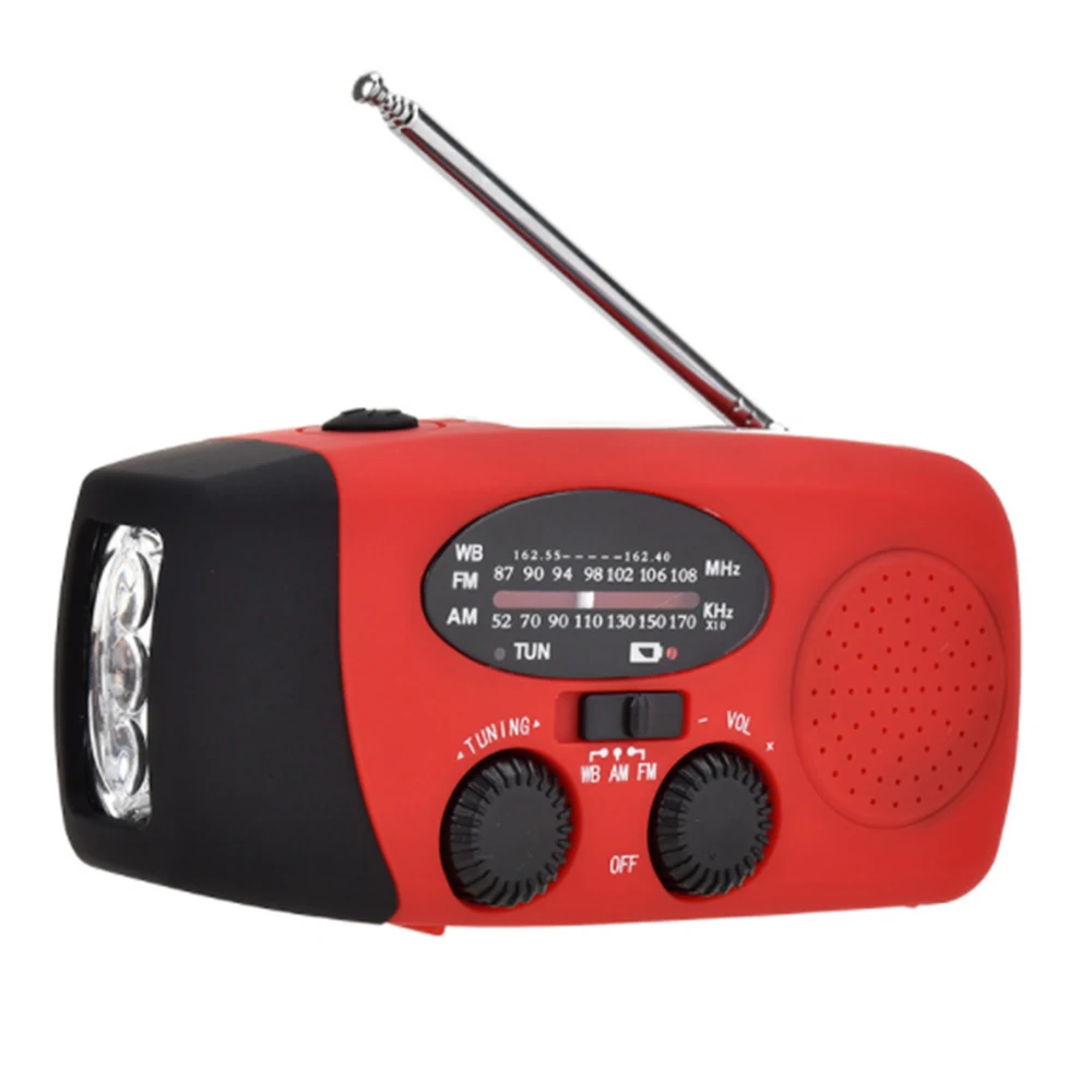 

HanRongDa Hand-Cranked Power Generation Solar LED Lighting Mobile Charging Treasure Disaster Prevention Emergency Radio