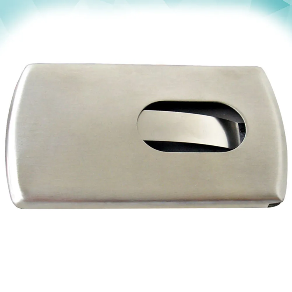 1Pcs 금속 명함 홀더 휴대용 PU 신용 카드 케이스 주최자 비즈니스 여행용 실버 슬림 디자인 이름 카드 선물