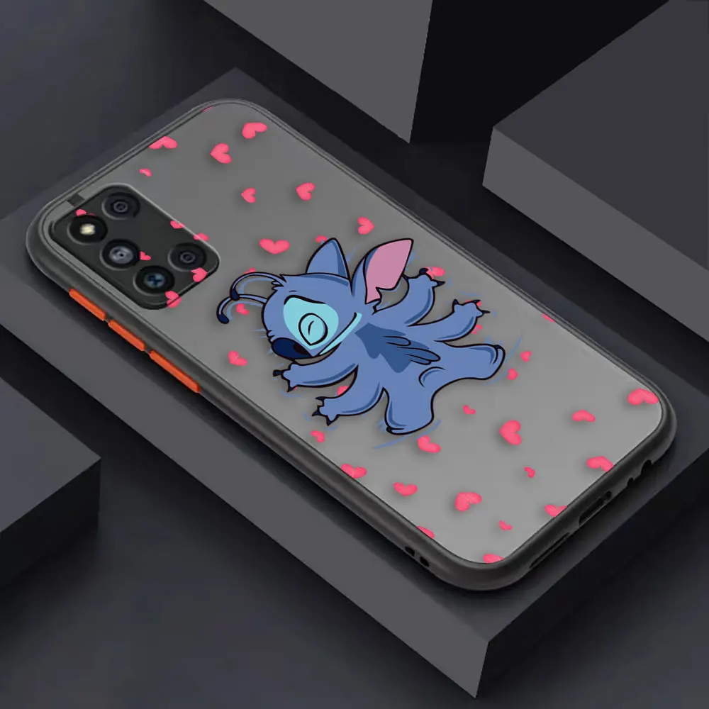thumbnail image 1 of Matte Case for Samsung Galaxy M62 M53 M52 M51 M33 M32 M31 M30S M23 5G J8 J7 J6 J5 J4 Case Funda Capa Lilo & Stitch Cartoon Anime, 1 of 5