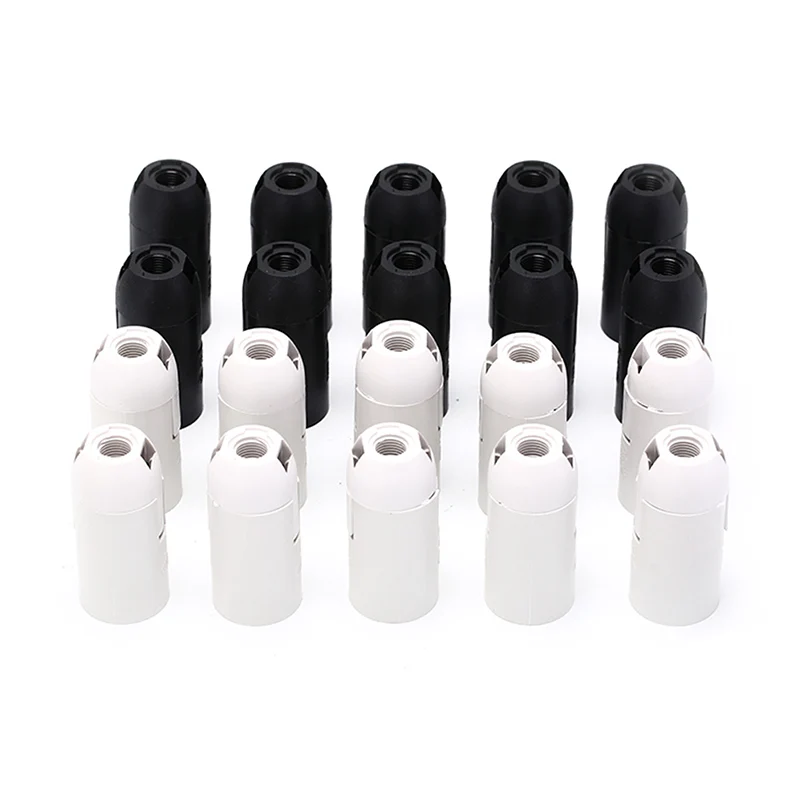 10pcs Practical E14 Light Bulb Lamp Holder Socket Lampshade Ring 2A 250V 2 Color Small Screw Cap Lighting Accessories for lamp holder,lamp bulb holder