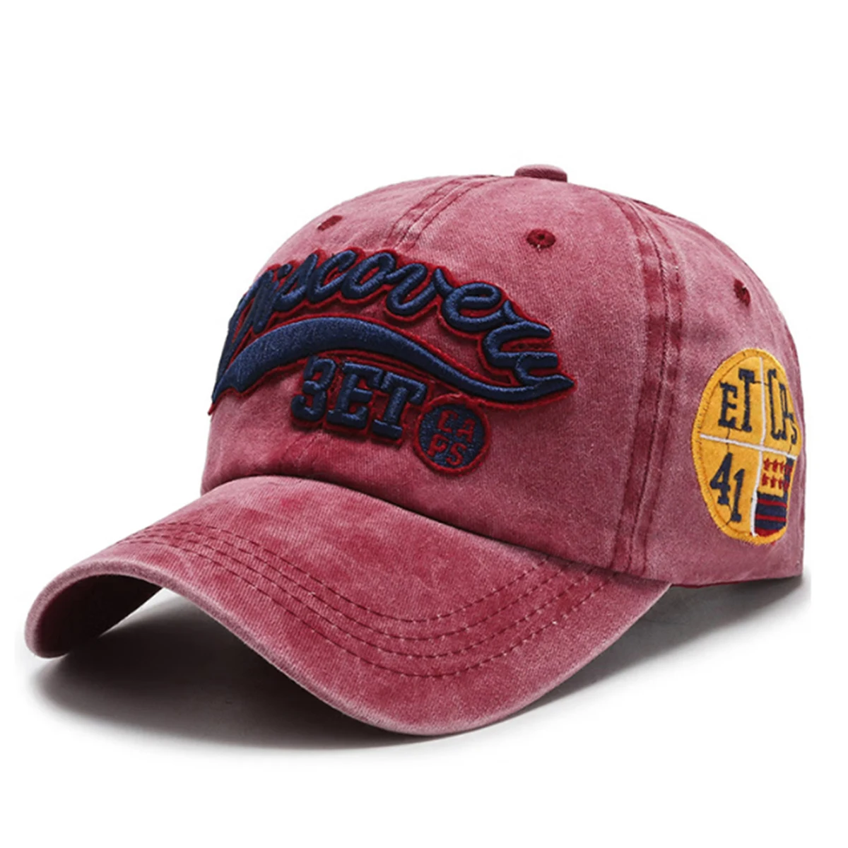 International Brand Hat Men's High-End Peaked Cap Trendy Hard-Top Baseball Cap Women's Face-Slimming Fashionable Versatile Sun Hat Embroidered Letters