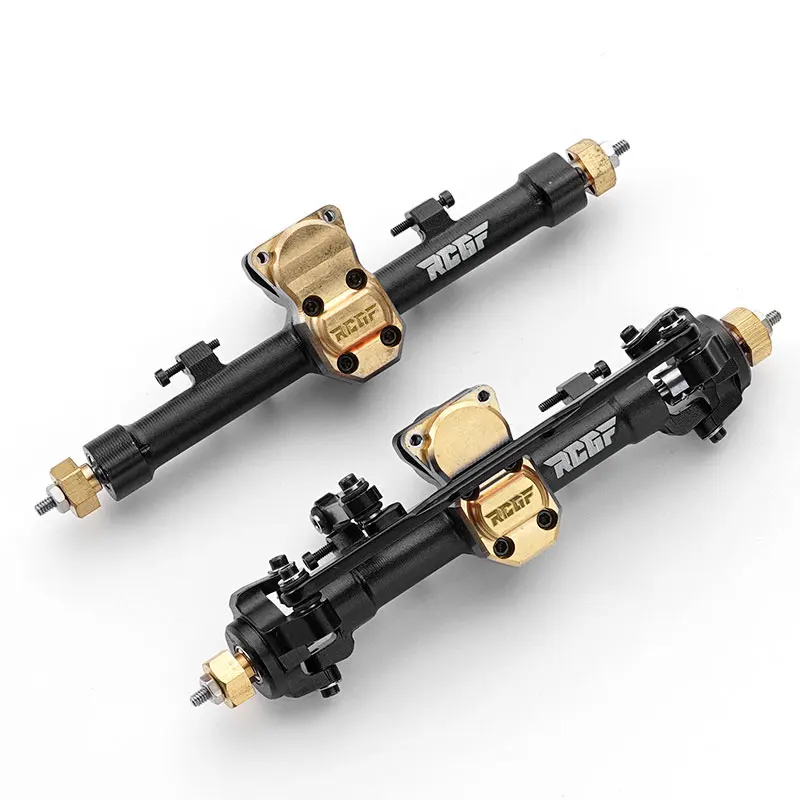 

RCGOFOLLOW Metal Front and Rear Portal Axle for Axial 1/24 SCX24 90081 AXl00002 Remote Car Upgrade Parts