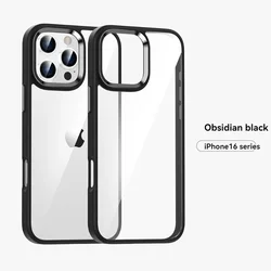 Luxury Transparent Phone Case with Metal Buttons - Desert Titanium Gold Cover - iPhone 13 Pro Max(6.7