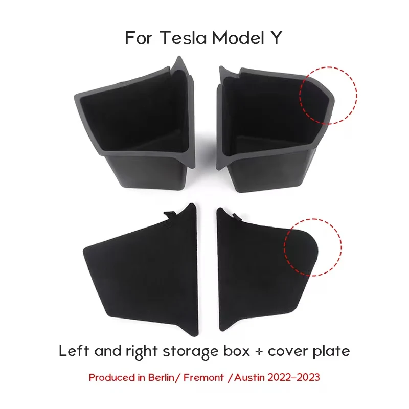 Für Tesla Modell Y Auto Hinten Trunk Organizer Seite Lagerung Box