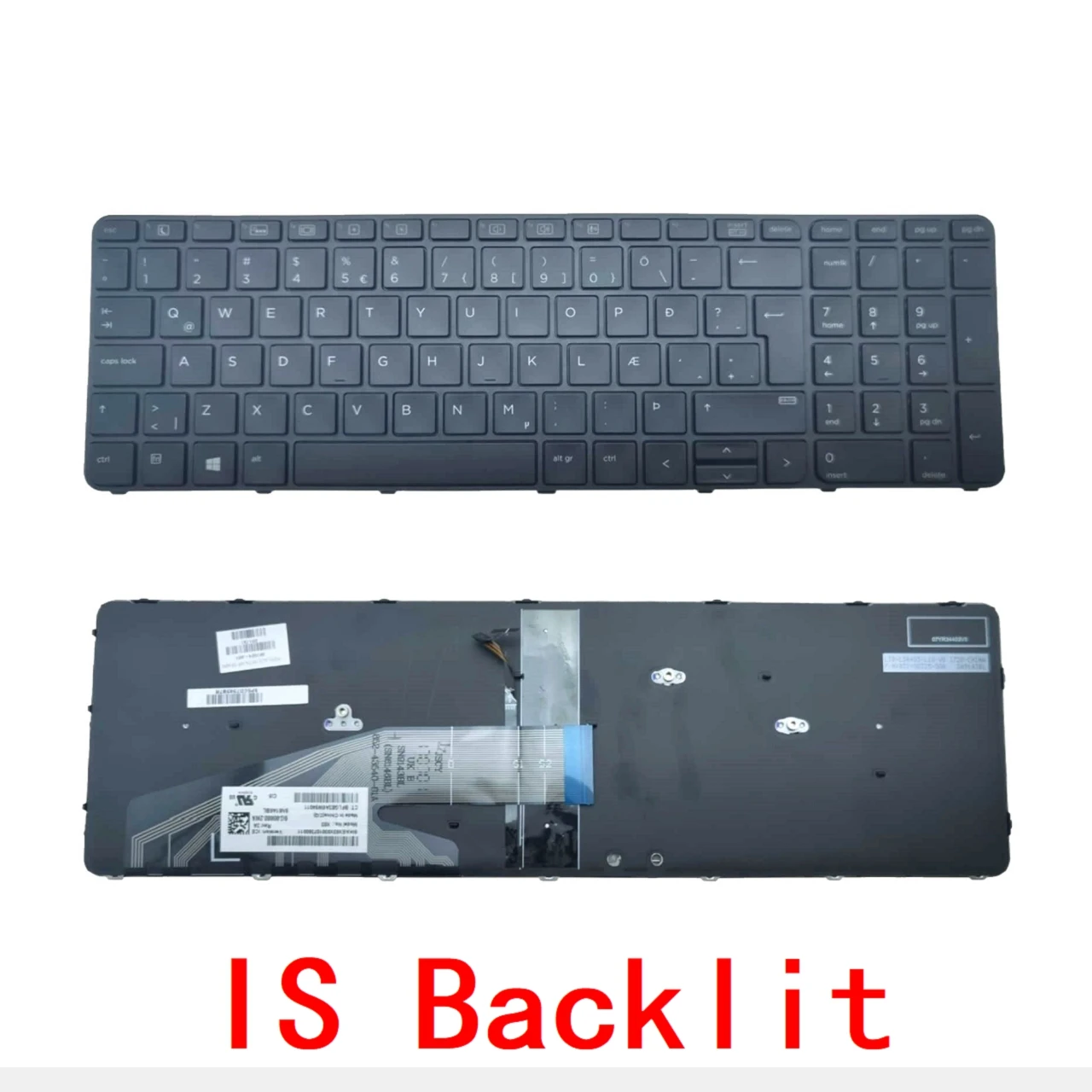 Tastiera Italiana HP ProBook - Layout QWERTY, Con Frame, NSK-CZ5SQ