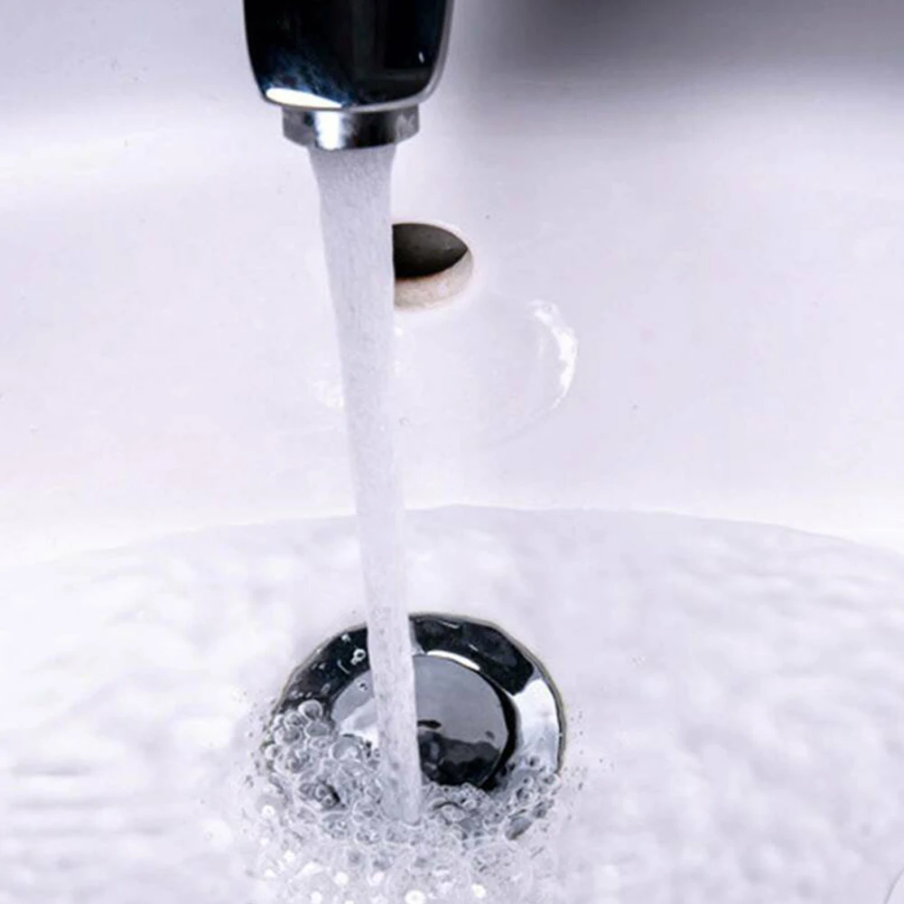 36mm Tap Pop-Up Basin Waste Chrome Sink Push Button Click Clack Plug Bolt For Bathroom Basin Sink Bathtub  Bathroom Accessories 3