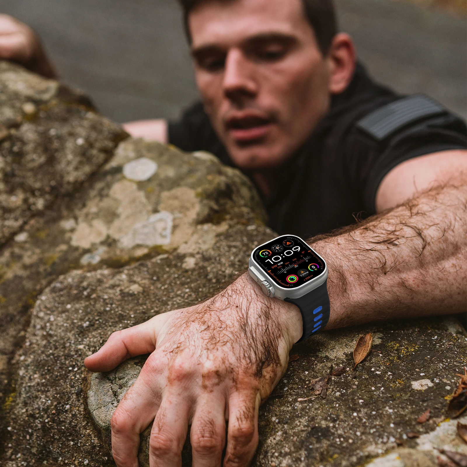 รูปสินค้า สร้อยข้อมือซิลิโคน Apple Watch หลายขนาด ใส่สบาย ทนทาน