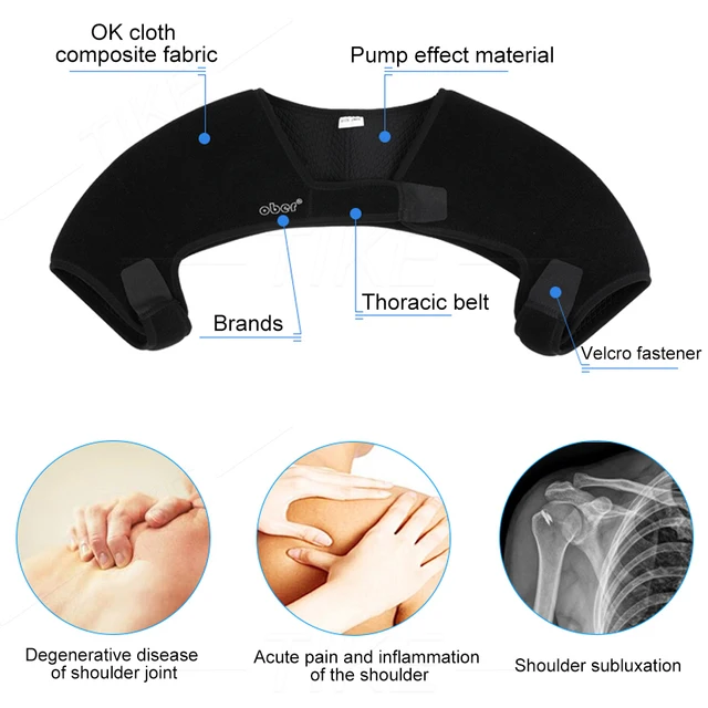 All-Day Shoulder Pain Relief - Double Shoulder Brace for Injury Recovery & Rotator Cuff Support