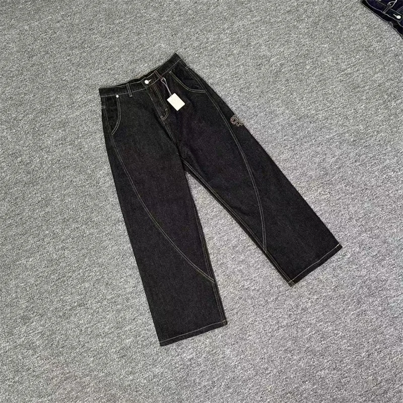 mertra denim (パンツ) Mertra Vintage Black Denim Pants Men Women 1:1 Best Quality