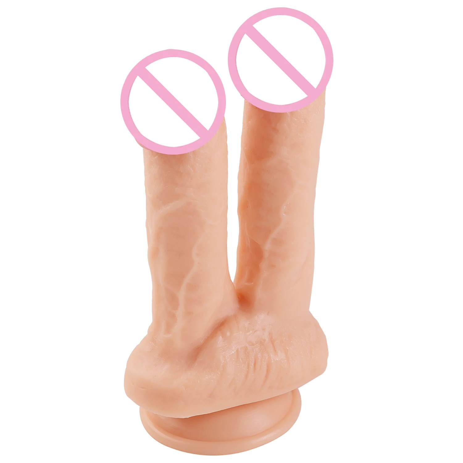 Huge Double Dildos Double Penetration Vagina and Anus Soft Penis Realistic Dick Sex Toys Phallus Headed Dildo for Women sex toys