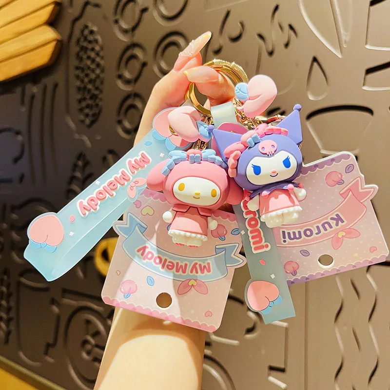 Kuromi Cafe Mirror Charm Keychain