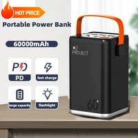 PD65W 60000mAh  Power Bank Large Capacity Portable USB C Fast Charging Powerbank Powerful External Spare Battery For Laptop 1