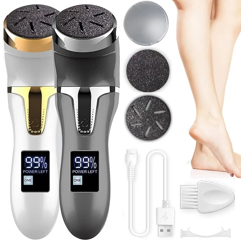 Electric Foot File Pedicure Foot Sander IPX7 Waterproof 2 Speeds Eliminate Feet Dead Skin Calluses Remover
