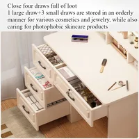 dressing table Small apartment with mirror storage storage makeup integrated table Modern simple European masterbedroomdressing 2