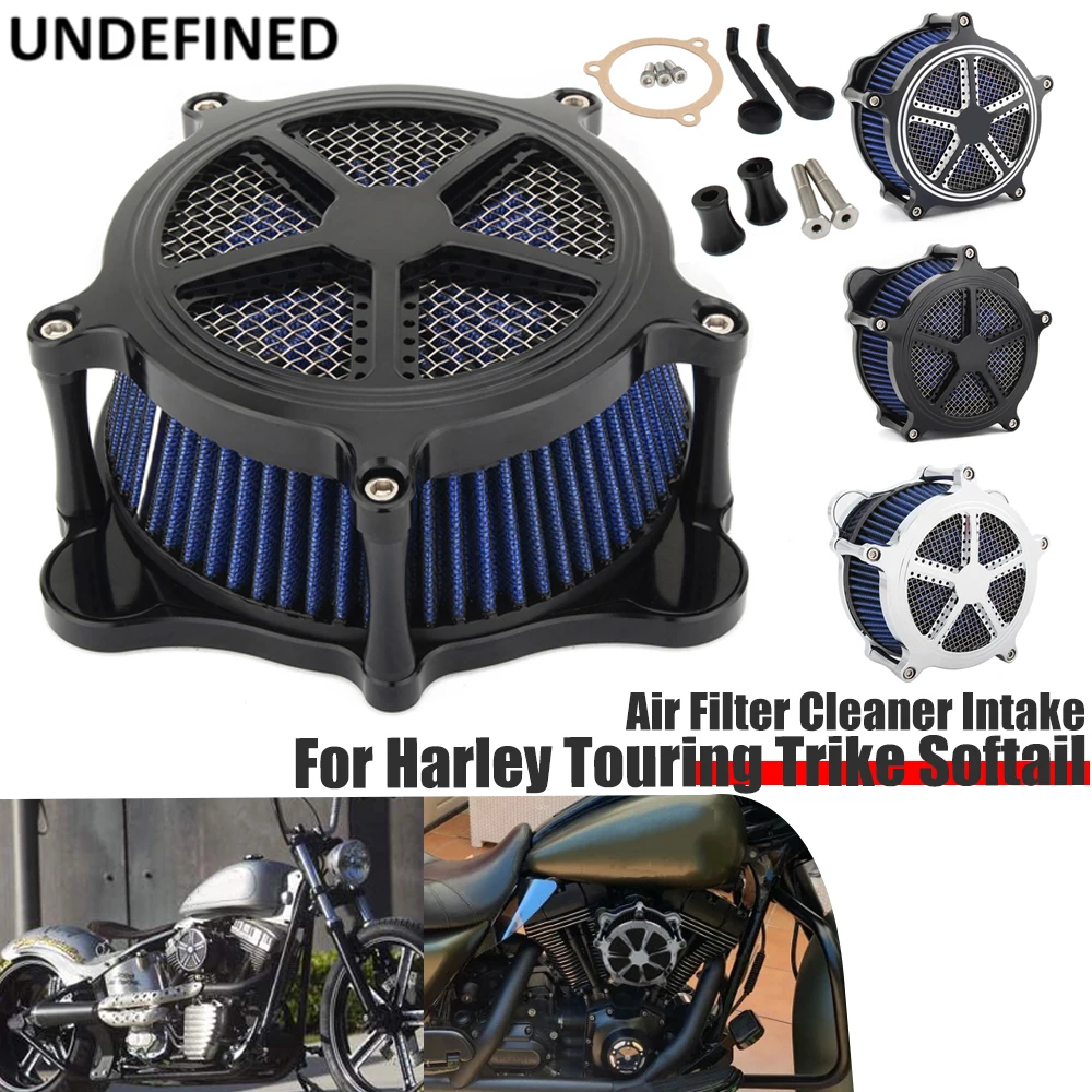 

Воздушный фильтр для Harley Trike Touring 2008 2009-2016 Dyna FXDLS 2017 Softail 16-17 Система мотоциклов синие фильтры Впускной очиститель