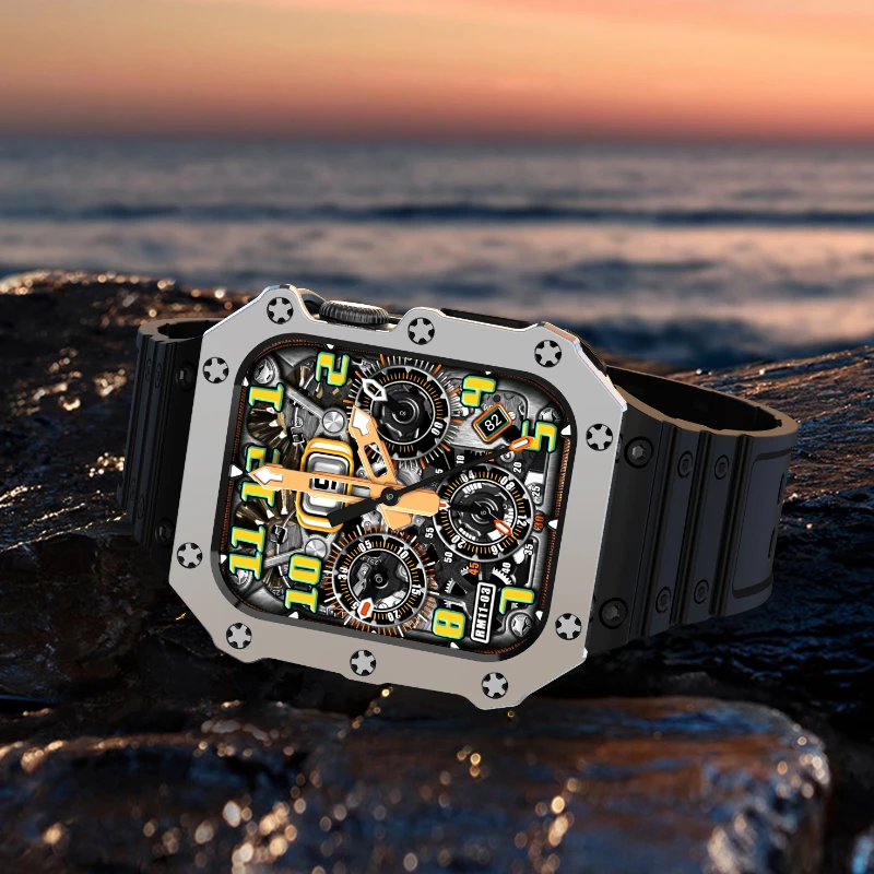 Silicone Kit Strap For Apple Watch Band 45mm 44mm 42mm 41mm 40mm 38mm High End Bracelet Wristband For iWatch 7 6 5 4 3 SE Correa