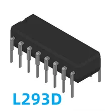1 pces l293d l293 dip-16 inserção direta interruptor interno ic passo motor bidirecional driver chip