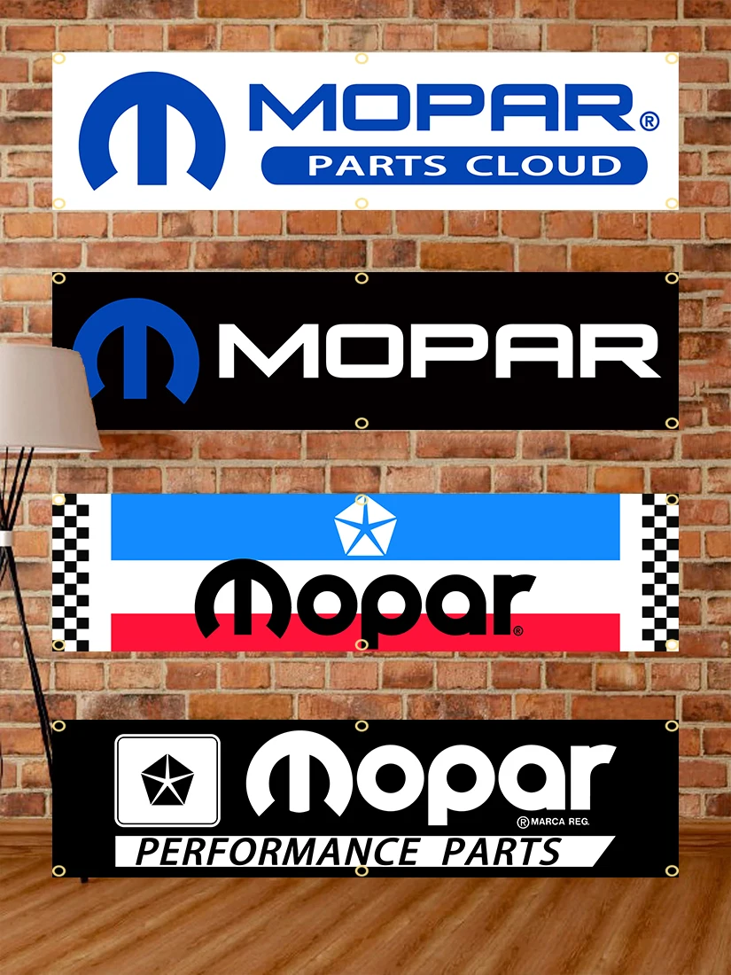 Description Picture 2 of item60X240cm Mopar Racing Car Banner Flag Polyester Printed Garage or Outdoor Decoration Tapestry