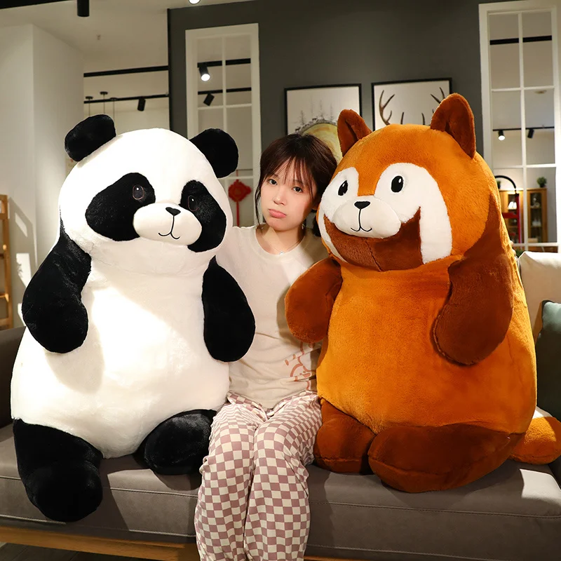 

45/75cm Cartoon Panda Plush Toy Cute Stuffed Animals Red Pandas Plushies Doll Kawaii Soft Kids Toys for Girls Gifts Room Decor