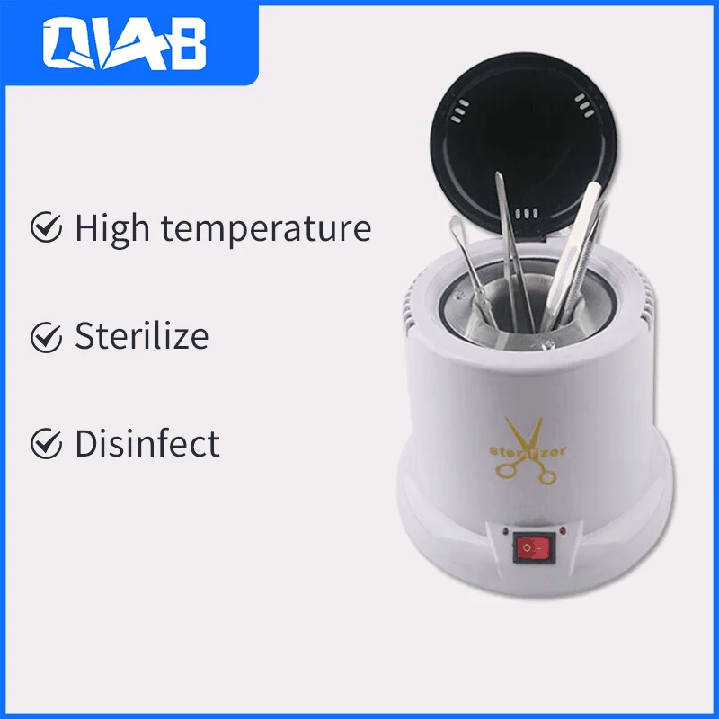 Glass Bead Nail Sterilizer Tools Cleaner Pot for Manicure Salon Nipper Machine Scissor Quartz Ball High Temperature Sterilizing