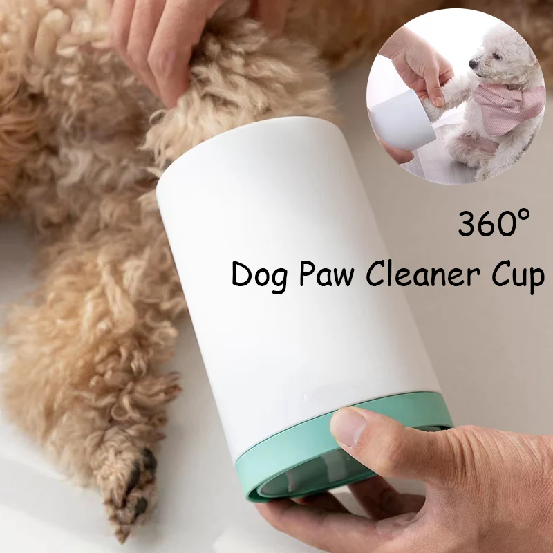 Portable Dog Paw Dirty Cleaner Cup Soft Silicone Cat Foot Washing Comb