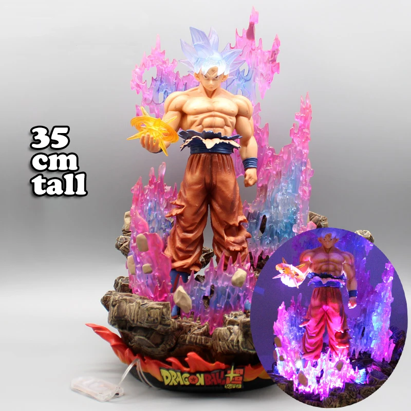 Figuras de Acción de Dragon Ball, Modelo Coleccionable con Luz LED de Goku  Ultra instinto de 35 cm, Juguete para Decoración, Ideal para Regalo de  Navidad|Figuras de acción| - AliExpress