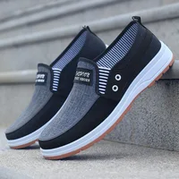 Mens Casual Shoes Slip on Canvas Fashion Sneakers Breathable Summer Walking Loafers Non Slip Comfortable Youth Skate Flats