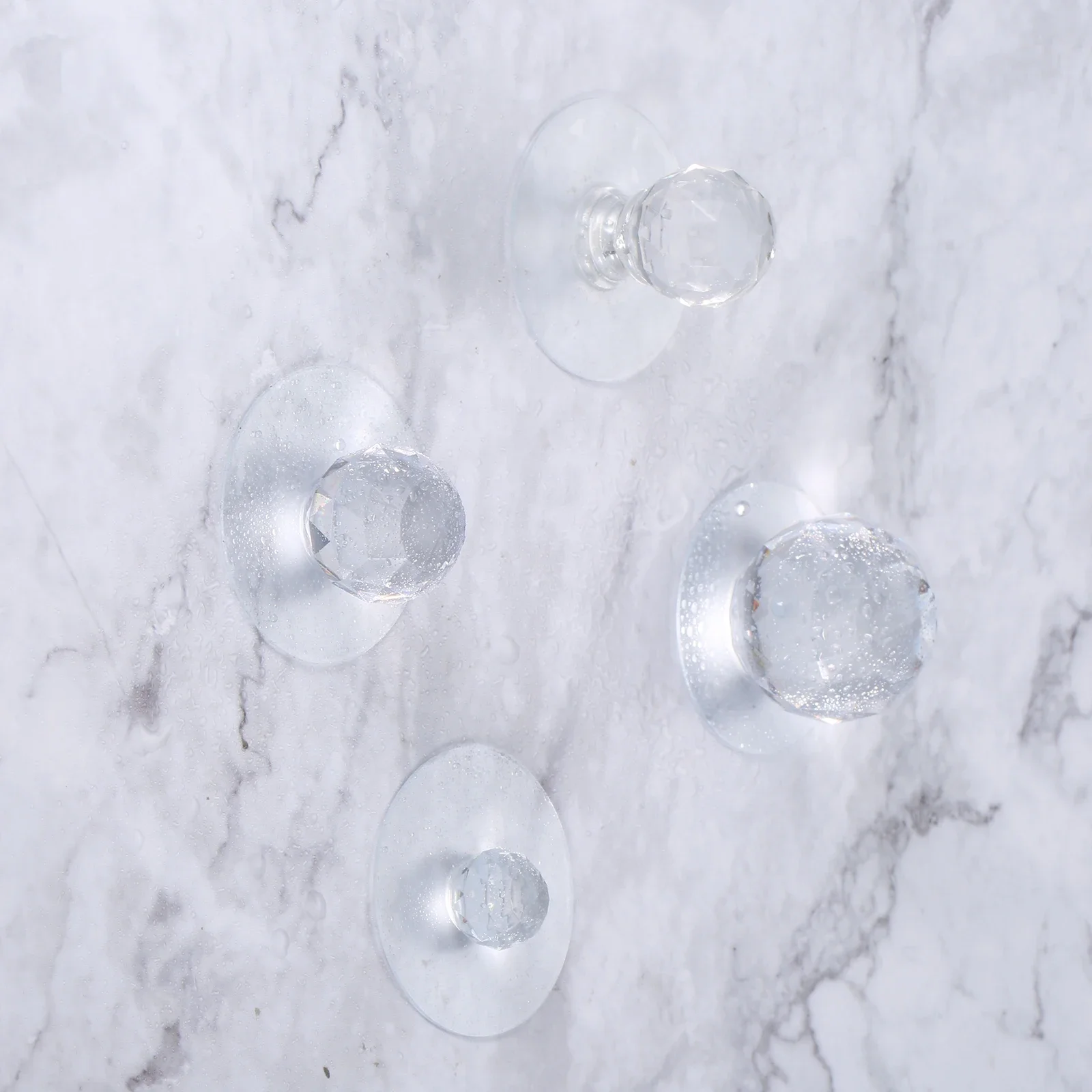 1/2pcs Self-adhesive Transparent Acrylic Knob Round Diamond Shape Handle Crystal Mini Pull Glass Door Windows Cabinet Drawer furniture knobs