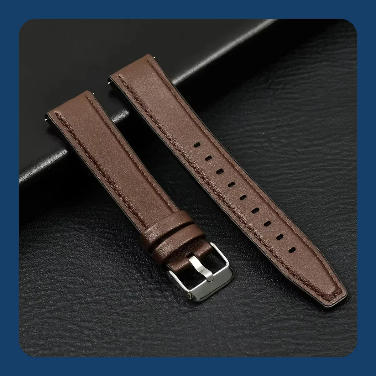 Versatile Silicone Watch Band - 20mm/22mm | Classic & Durable Strap