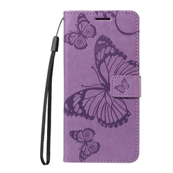 Butterfly Leather Magnetic Flip Wallet Phone Case for OPPO Reno8 T 5G (Purple (KT - DHD))