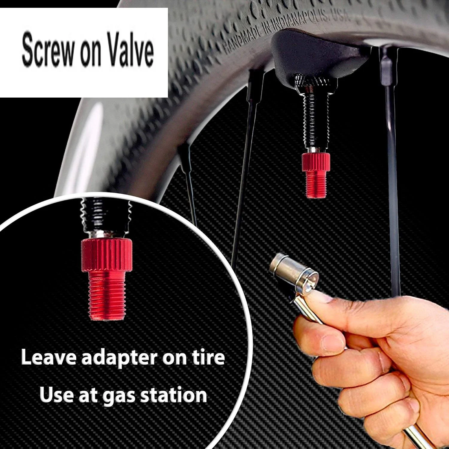 Aluminum Alloy Adapter for Valve Mountain Bike Motorbike Cycling Inflated Lends To Schrader Bike Accessories