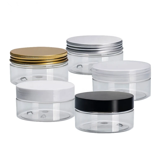 10 Oz / 300 Gram / 300 Ml High Quality Thick Acrylic Jars Round