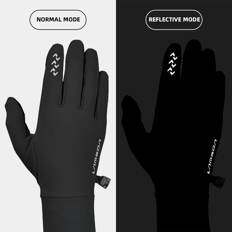 Lameda Cycling Gloves Fleece Warm Bicycle Gloves Full Finger Touch Screen Riding Gloves  Autumn Winter Gloves For Men And Women 3
