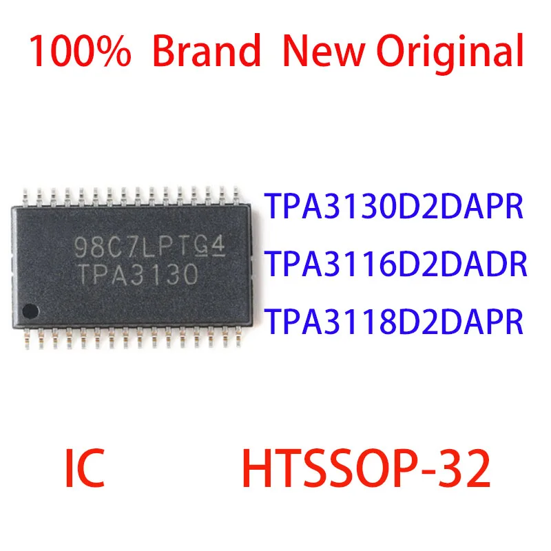 

TPA3130D2DAPR TPA3116D2DADR TPA3118D2DAPR 100% Brand New Original IC HTSSOP-32