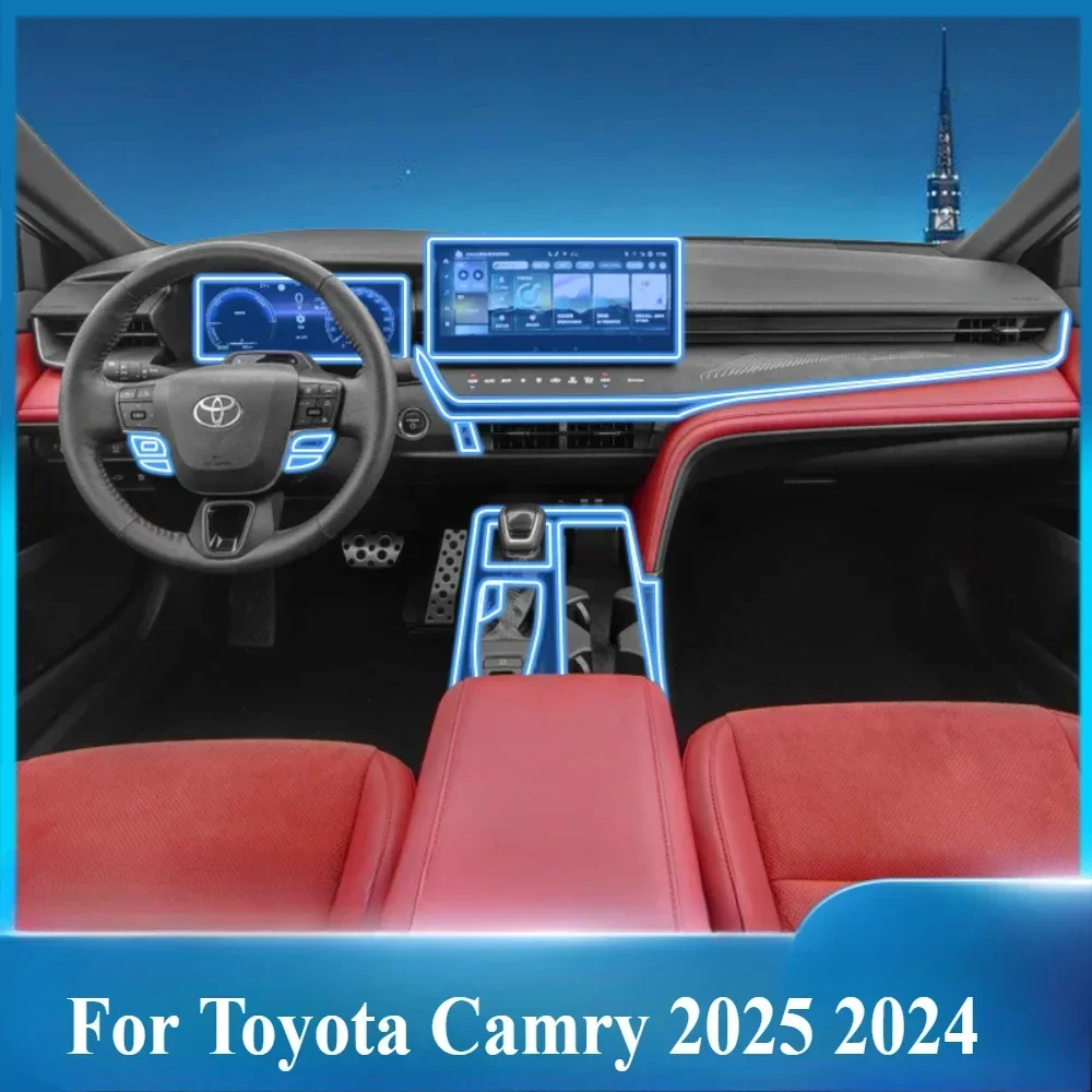 thumbnail image 2 of For Renault Grand Koleos 2024 2025 Car Interior Center Console Transparent TPU Protective Film Anti-scratc Repair Accessories 2 of 10