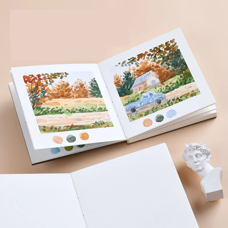 Light Listening 250g Pocket Sketch Book Painting Color Lead Sketch Square  Small Portable Customized