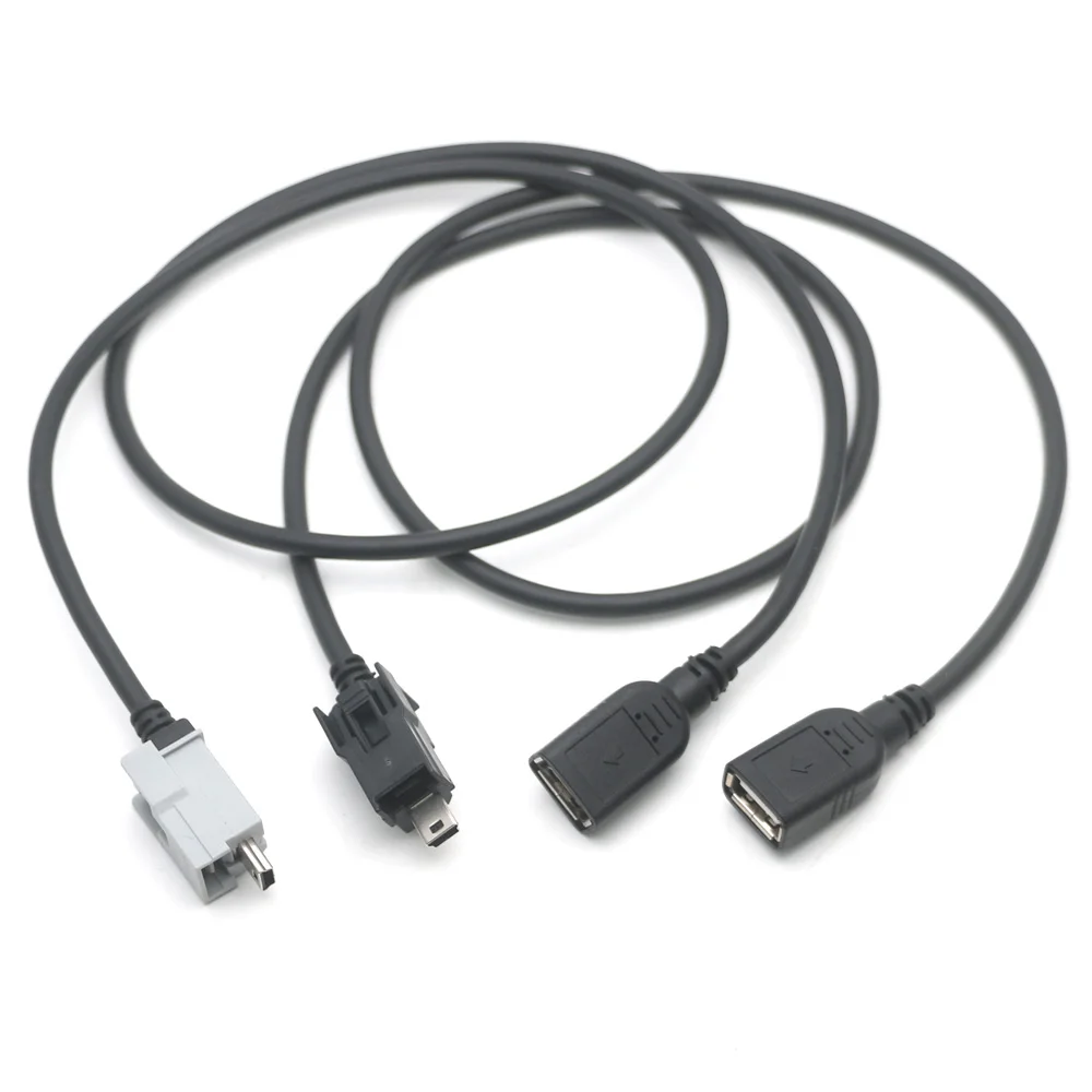 자동차 여성 USB 플러그 케이블 어댑터 커넥터 for Nissan for Ford for Jeep 오디오 네비게이션 멀티미디어 라디오 미니 인터페이스