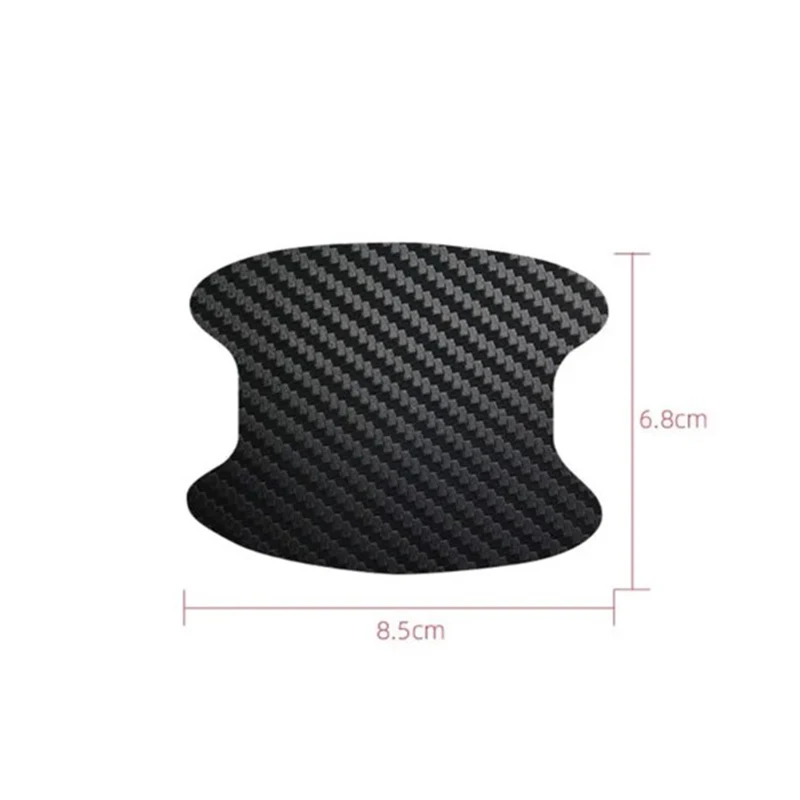 4Pcs/Set Car Door Sticker Carbon Fiber Scratches Resistant Cover Auto Handle Protection Film Exterior Styling Car Accessories
