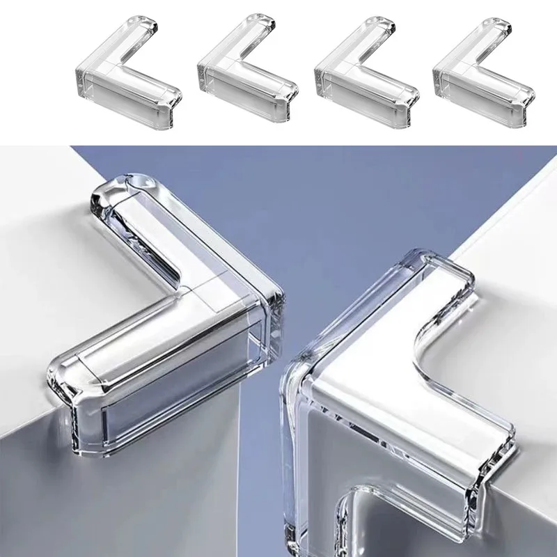 8Pcs Children Baby Safety Silicone Protector Table Corner Edge Protection Cover Children Anticollision Edge Guards