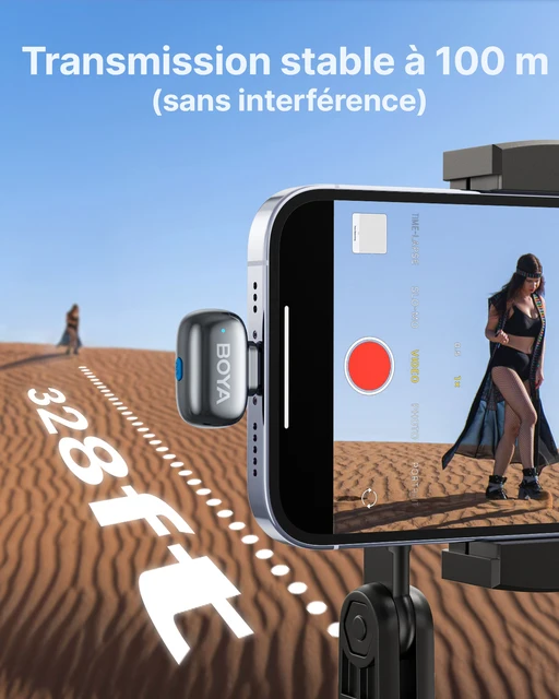 BOYA Mini 2 Microphone Lavalier sans fil AI réduction du bruit Mini micro pour iPhone 6-14/15-17 USB-C enregistrement vidéo de téléphone Android 2 BOYA Mini 2 Microphone Lavalier sans fil AI réduction du bruit Mini micro pour iPhone 6-14/15-17 USB-C enregistrement vidéo de téléphone Android 2