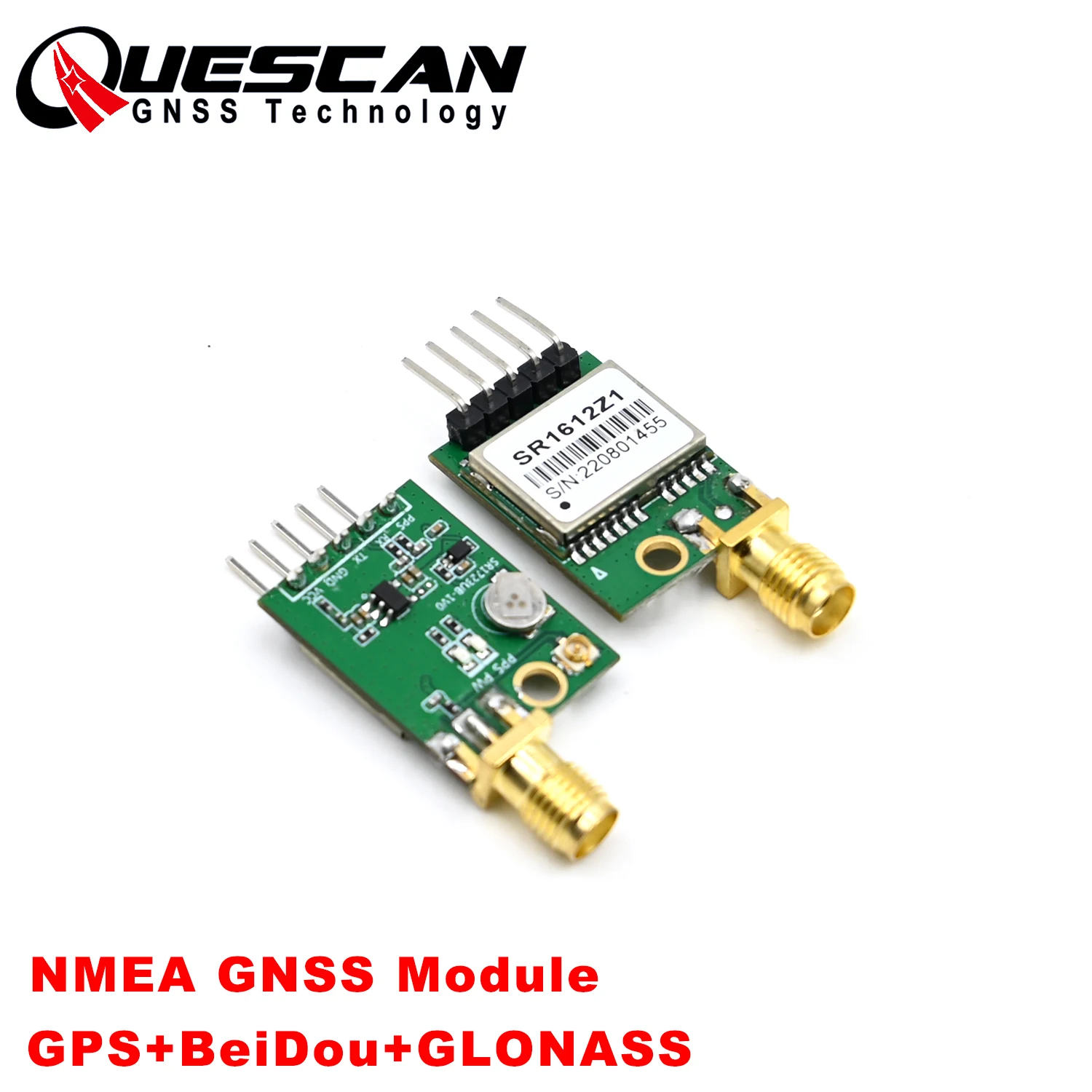 GPS BeiDou GLONASS GNSS Module with Active Antenna SMA for stm32 RPi Arduino NMEA GPS 1PPS Timing Module 38400 baud